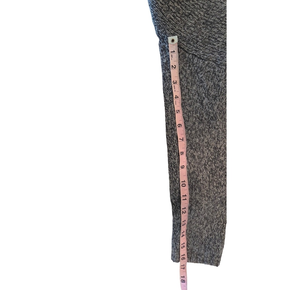 Eileen Fisher Marled Knit Sweater Boxy Relaxed Fit Grey White Italian‎ Yarn L - Picture 15 of 15